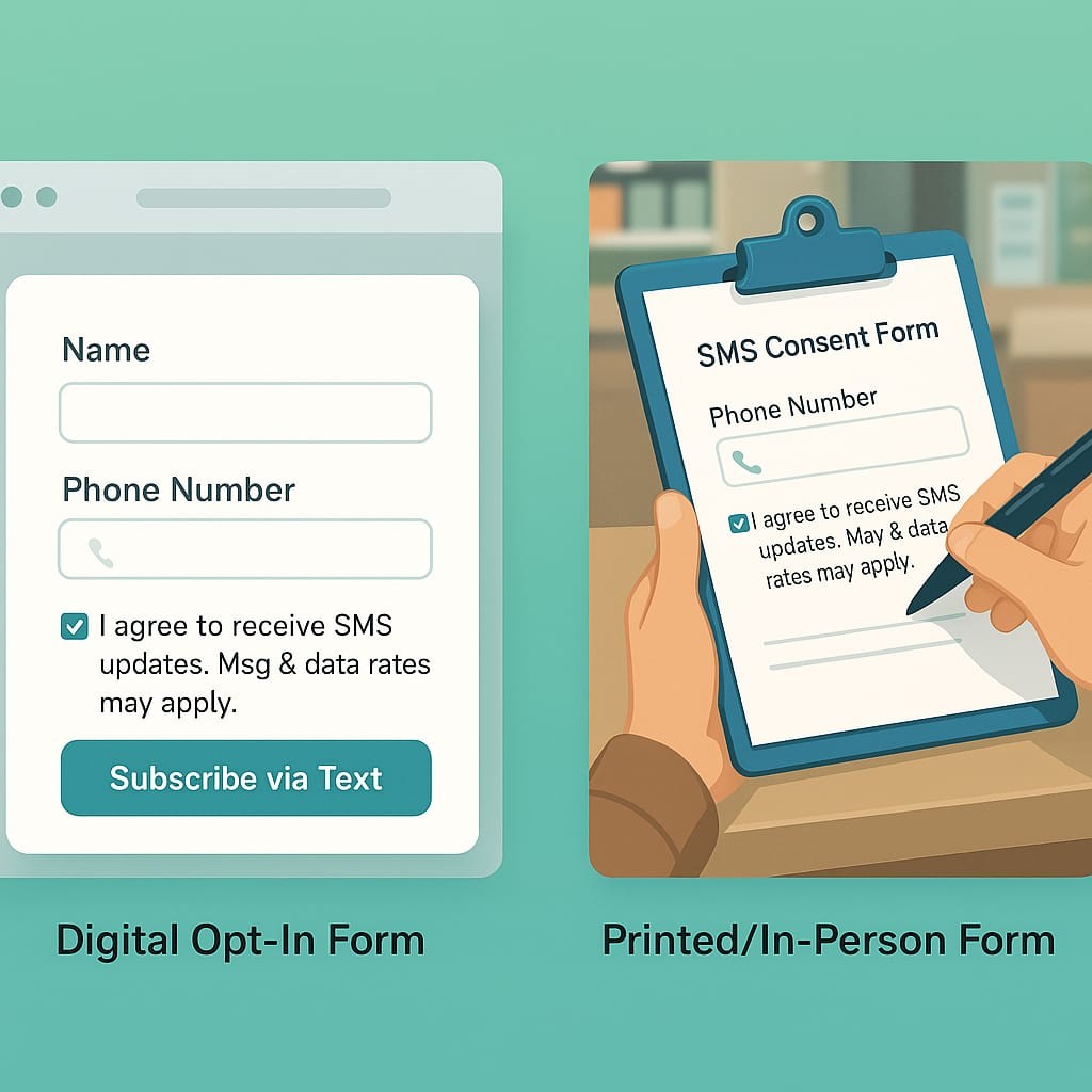 Develop SMS opt-in forms
