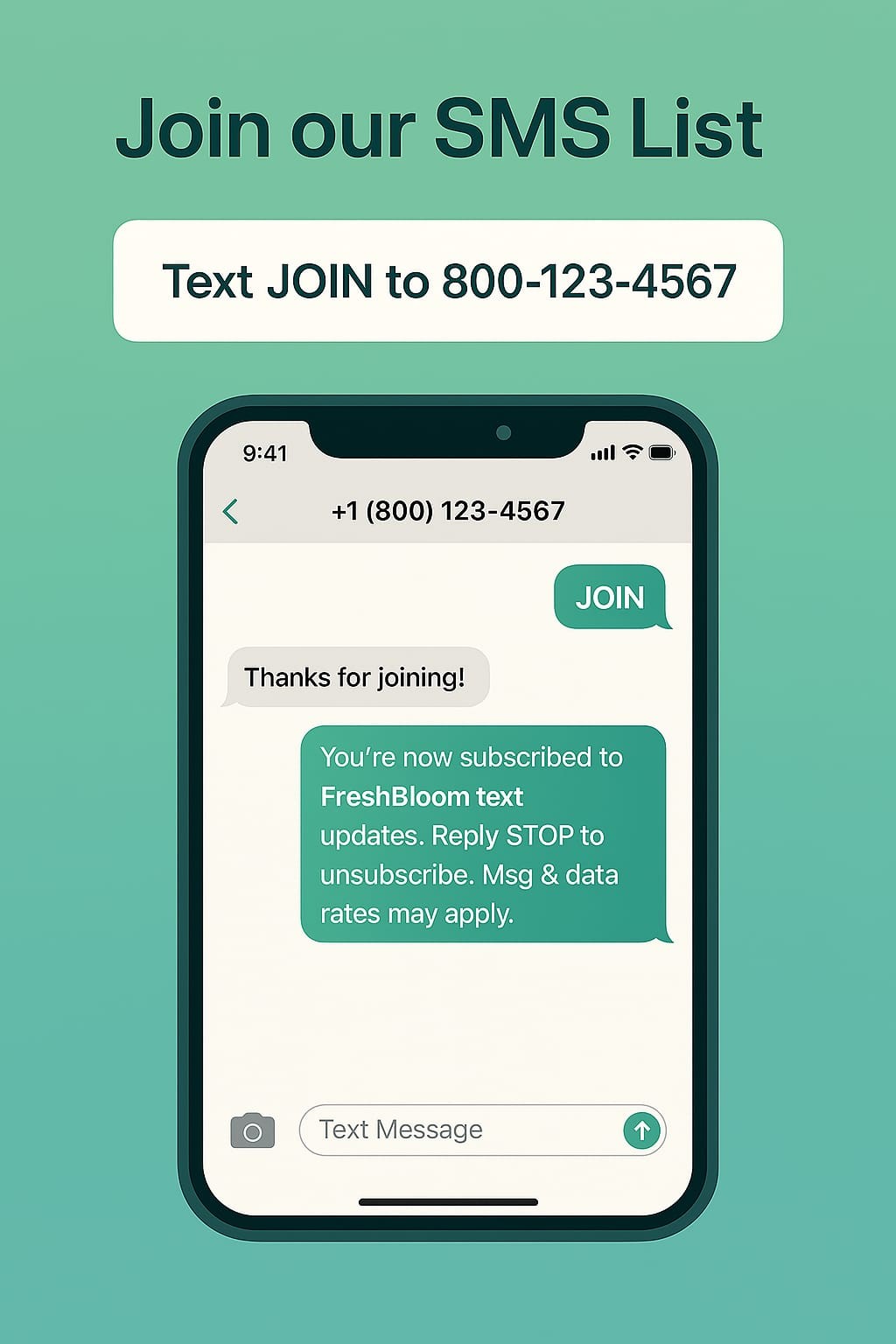 Launch a Text-to-Join Campaign