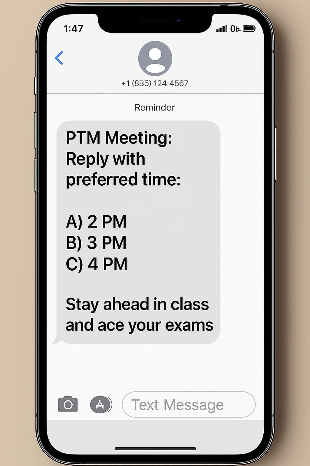 Scheduling Parent Teacher Meeting (PTM)