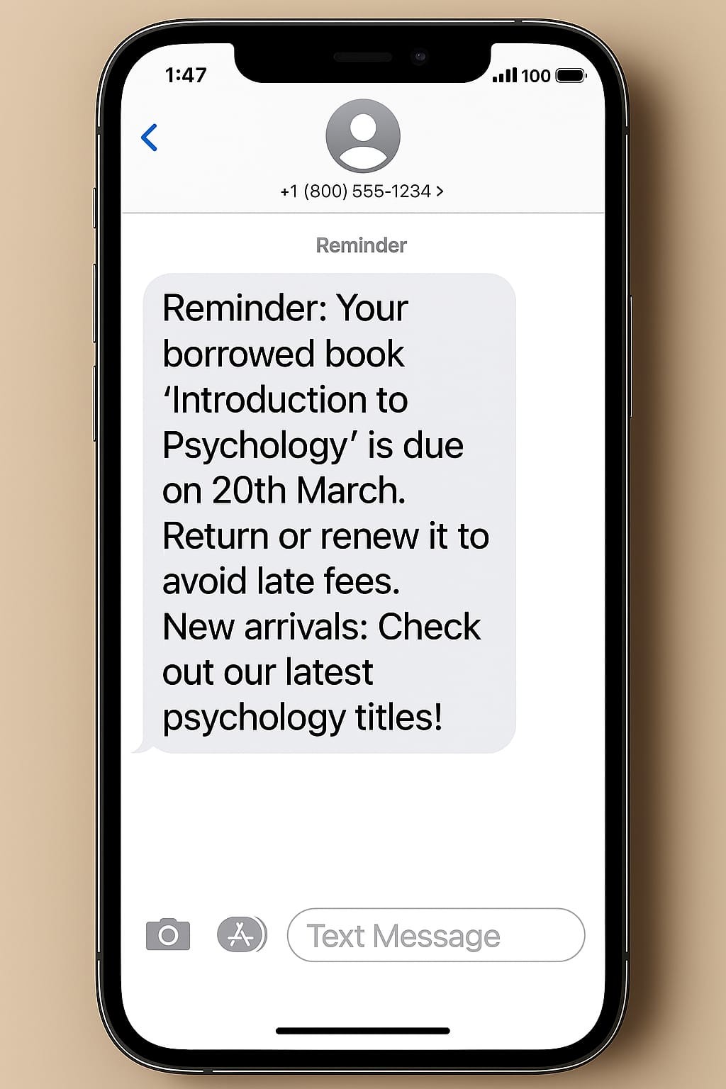 Book Due Date Notifications