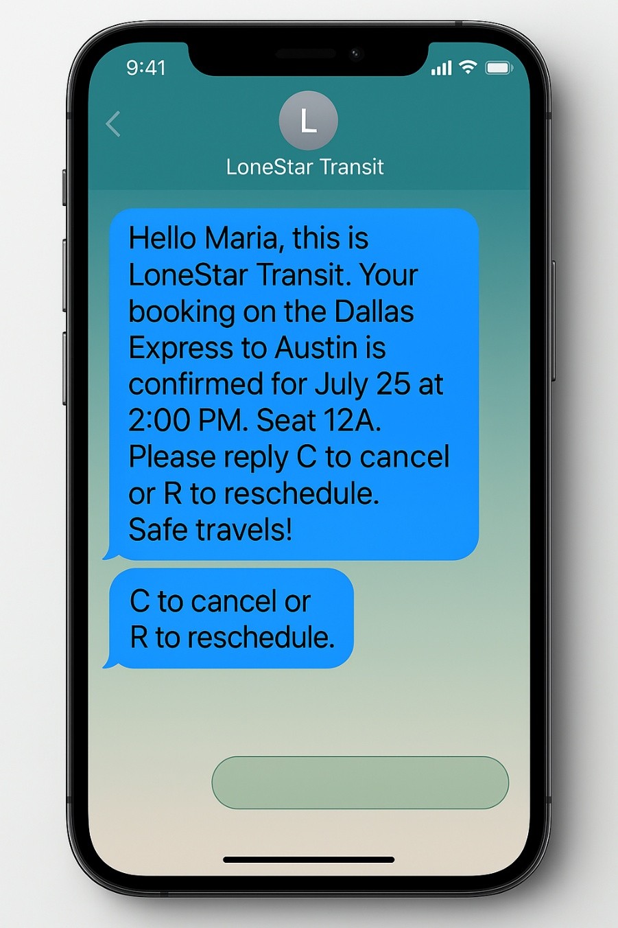 Passenger Transport Notifications
